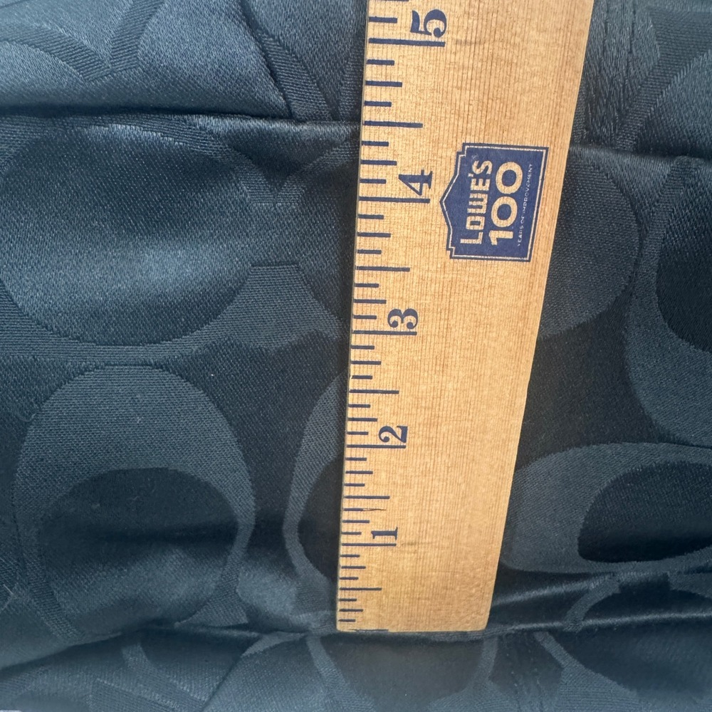 Coach Brooke Signature Sateen Hobo Bag Large Black Monogram Satchel F16619 - Picture 6 of 8